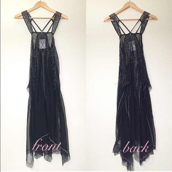 Free People Embellished Sheer Maxi Dress - Picture 4 of 4