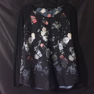 Spring flower casual blouse