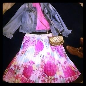 Floral spring skirt!!