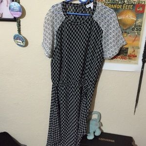 Black and white dress