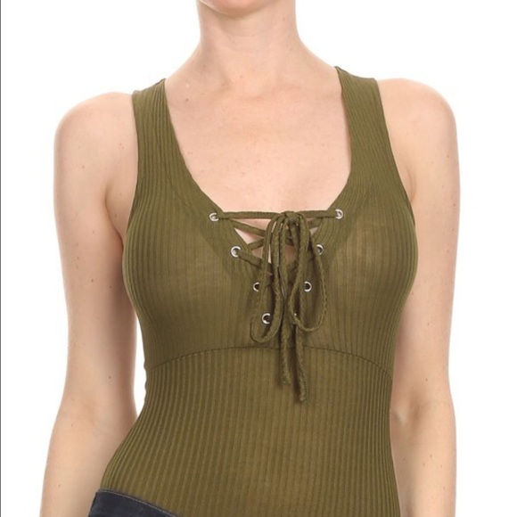 | ‼TEMP SALE‼️ | ❤️Corset Tie Bodysuit - Picture 3 of 3