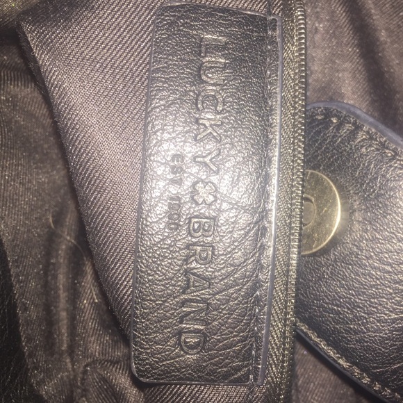 ❌TRADED❌lucky brand black leather bucket purse !!! - Picture 4 of 4