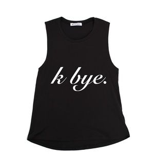 "K bye." Flowy Tank Size Small