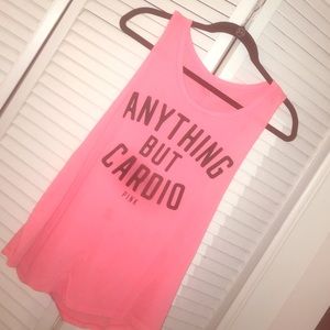 "Anything But Cardio" VS Muscle Tank Size Small
