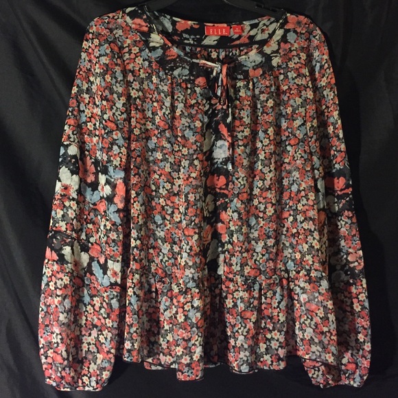 Spring floral shirt thin material fresh and light