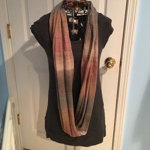 Sparkly Neutral Infinity Scarf