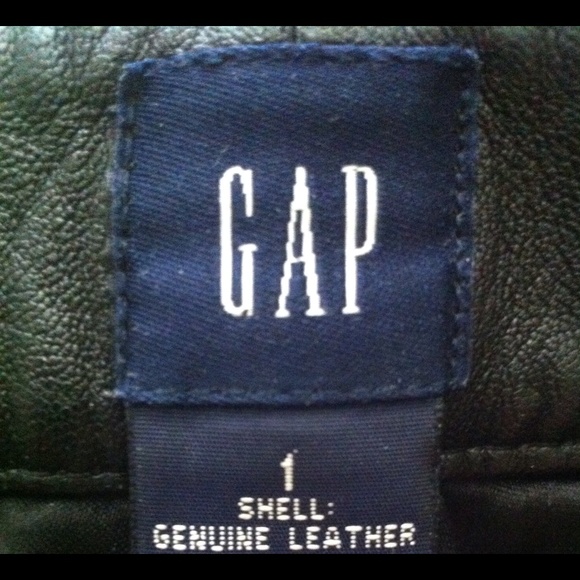 Black leather Gap brand pants - Picture 3 of 3