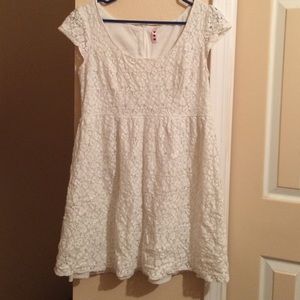 White lace summer dress
