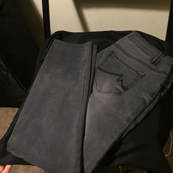 Acid wash grey jeggings