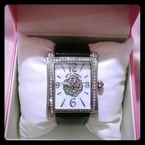 Betsey Johnson Silver tone Rose watch