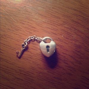 Genuine Pandora lock and key charm