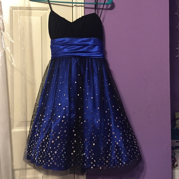 Blue Homecoming Dress - Picture 1 of 2