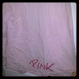 Victoria secret pink and white stripes sleep shirt Victoria secret pink and white stripes sleep shirt
