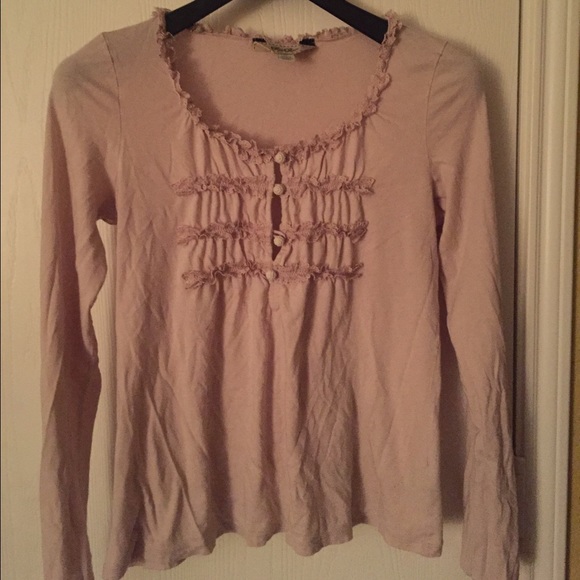 Long sleeve beige blouse