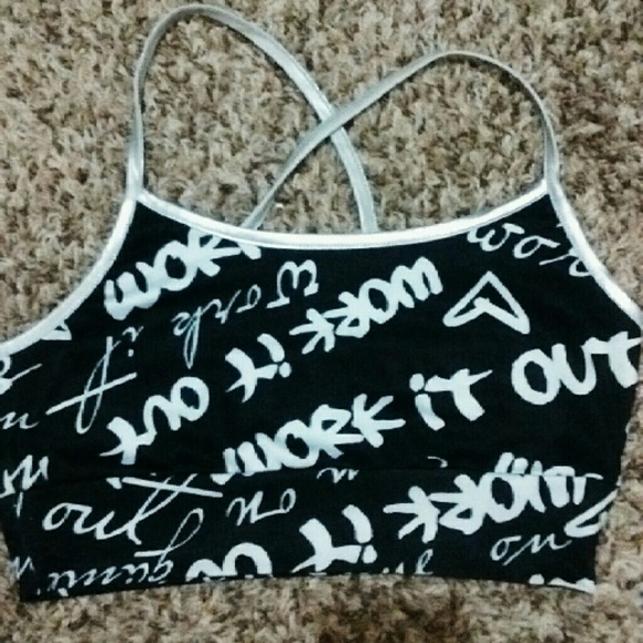 Under crop top or sports top