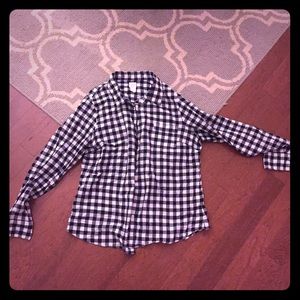 Black & White J Crew Button Down