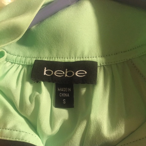 *SOLD**Mint Ruched Bebe Dress - Picture 3 of 3