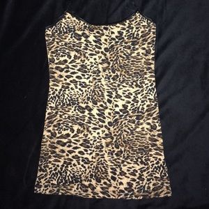 Cheetah print tank top