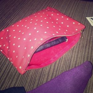 Red Polkadotted Handbag