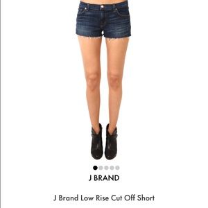 NWOT J Brand Low Rise "Karma" Shorts