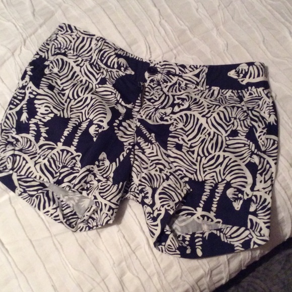 Lilly Pulitzer zebra Callahan shorts size 0. NWOT