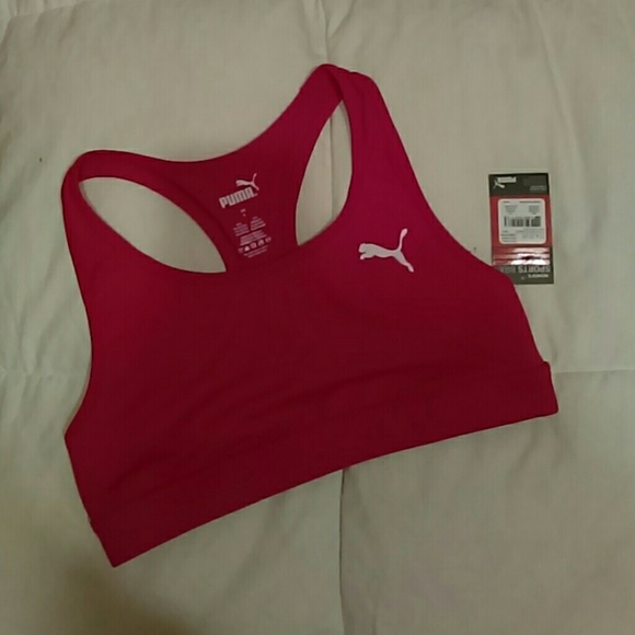 Puma pink sports bra