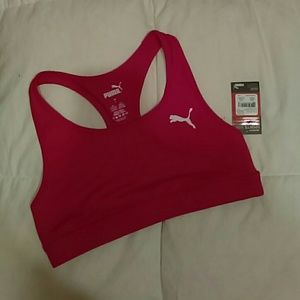 Puma pink sports bra