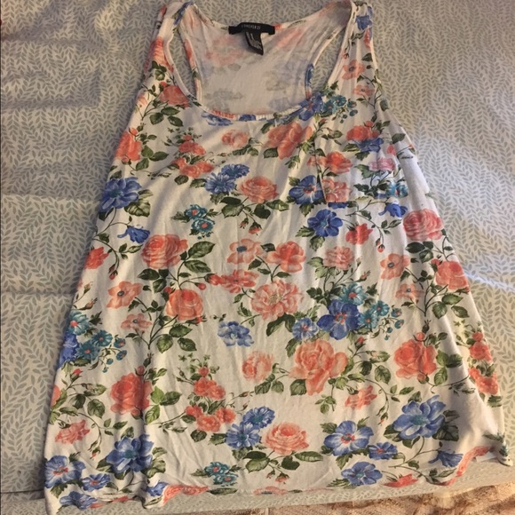 Forever 21 flowered tank top
