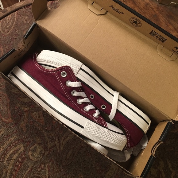 Burgundy or Maroon Converse