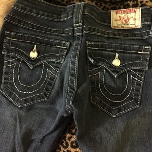 True religion jewel studded jeans.