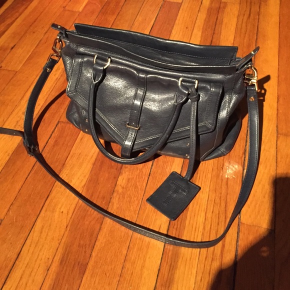 Tory burch navy blue handbag