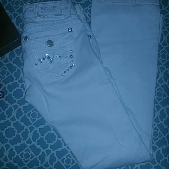 Miss Me White Denim Jeans