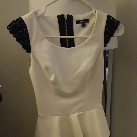 Xoxo White embellished dress