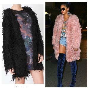 Evil Twin the Label blue shaggy jacket