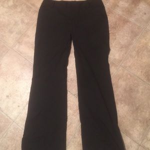 Solid black work slacks