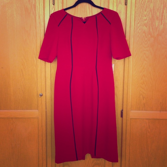Figure flattering red dress