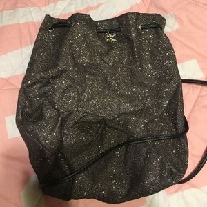 *ON HOLD!* Vs pink glitter backpack (drawstring)