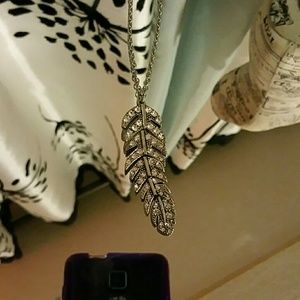 Silver Feather necklace
