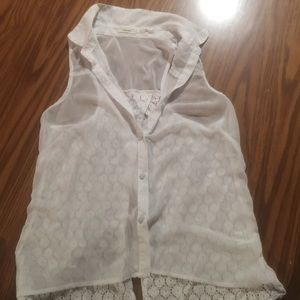 White see through top