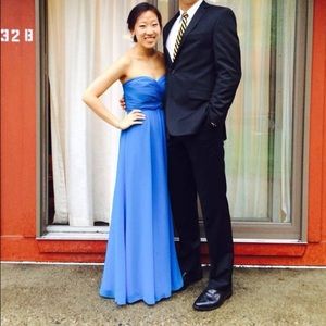 (hemmed) Bright blue Ralph Lauren Gown - size 0