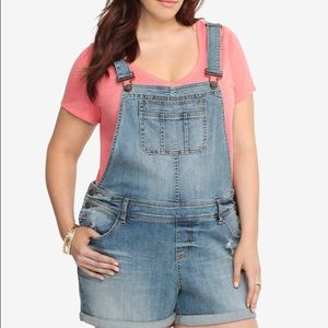 Torrid overall shorts
