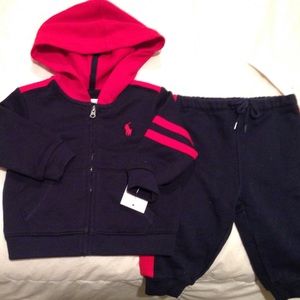Super stylish! Ralph Lauren NWT infant track suit