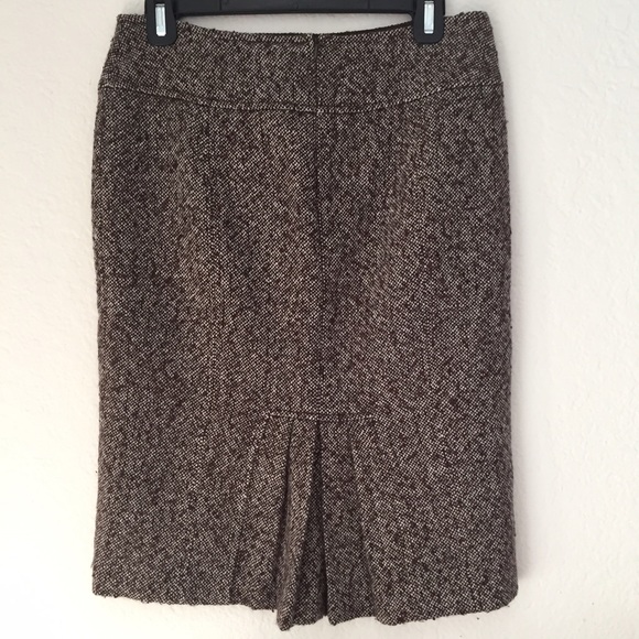 MK Brown/cream wool skirt - Picture 2 of 4