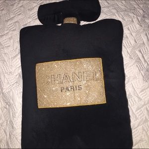 CHANEL PERFUME BOTTLE PILLOW