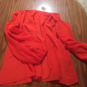 Off the shoulder silky top