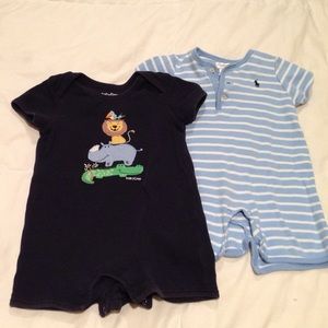 Cute! Two summer bodysuits for baby boy