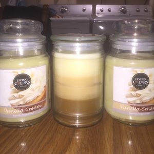 Vanilla cream candles!