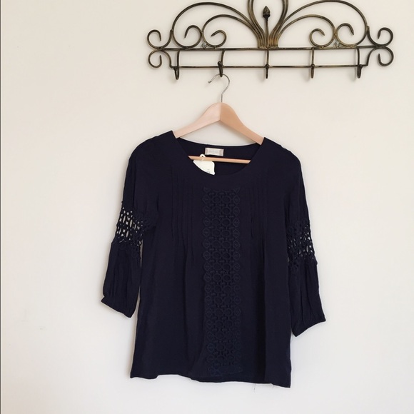 Navy cotton top