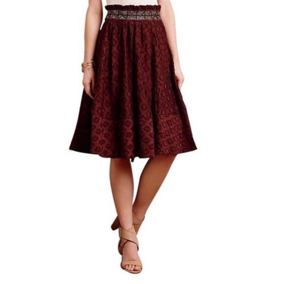 Anthropologie Dresses & Skirts - HP✨SALE✨ Anthropologie Maeve Diamond-Cut Skirt