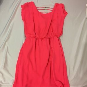 Hot pink dress